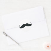 Sticker Rond La conception de moustache (Enveloppe)