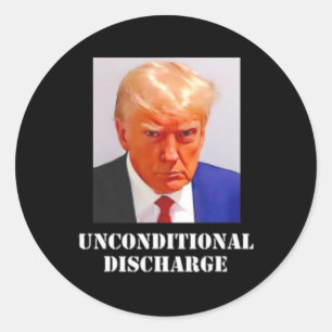 Sticker Rond La Condamnation De Trump Célèbre Le Disque Incondi