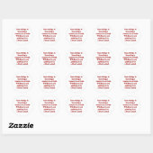 Sticker Rond La connaissance, c'est savoir que la tomate est un (Feuille)