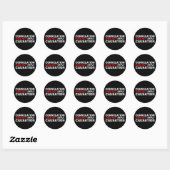Sticker Rond La Corrélation N'Implique Pas La Causation (Feuille)