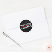 Sticker Rond La Corrélation N'Implique Pas La Causation (Enveloppe)