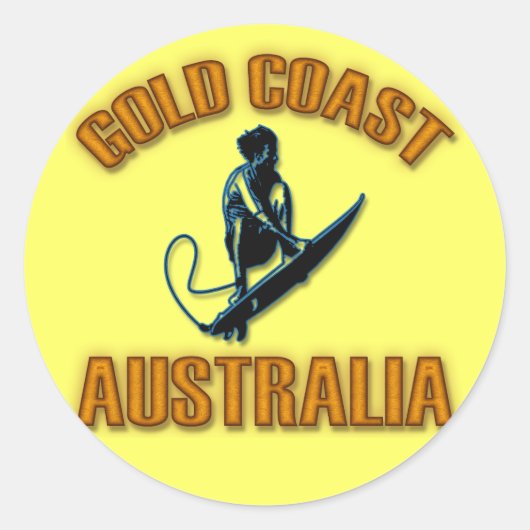 STICKER ROND LA CÔTE D'OR AUSTRALIE (Devant)
