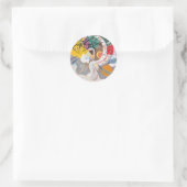 Sticker Rond La courbe dominante de Kandinsky Abstraite (Sac)