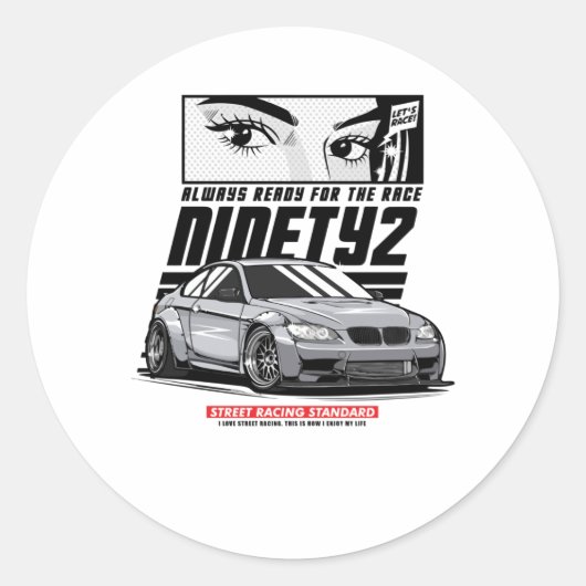 Sticker Rond La Course d'Always (Devant)