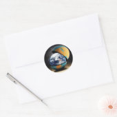 Sticker Rond La couverture protectrice de la Terre (Enveloppe)