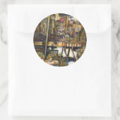 Sticker Rond La créativité éclatante toute lumière (Sac)