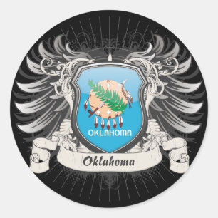 Sticker Rond La crête de l'Oklahoma