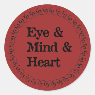 Sticker Rond La croyance et la roue du manieur de pistolet de