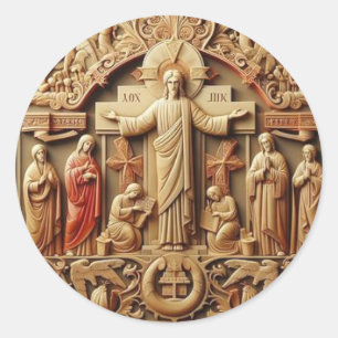 Sticker Rond La Crucifixion