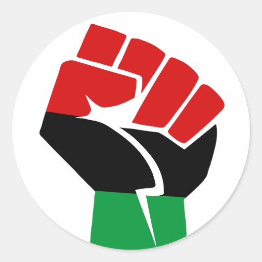 Sticker Rond La culture noire  (Devant)