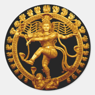 Sticker Rond La danse de Shiva