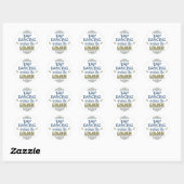 Sticker Rond La danse sur le robinet est dorée (Feuille)