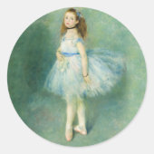 Sticker Rond La danseuse d'Auguste Renoir (Devant)