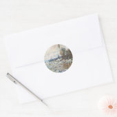 Sticker Rond La débâcle des glaces de Claude Monet (Enveloppe)