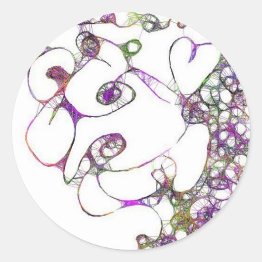 Sticker Rond La déesse grecque à deux visages (Devant)