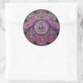 Sticker Rond La déesse Tara Mandala (Sac)