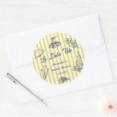 Sticker Rond La Dolce Vita Fête de Fiançailles Italienne  (Enveloppe)