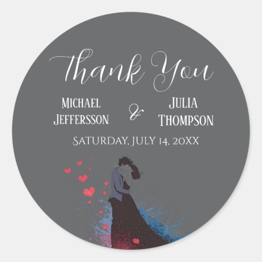 Sticker Rond La Dolce Vita Inspiration française Classique 1940 (Devant)