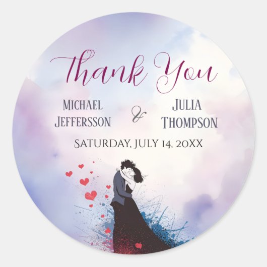 Sticker Rond La Dolce Vita Inspiration française Classique 1940 (Devant)