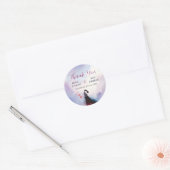 Sticker Rond La Dolce Vita Inspiration française Classique 1940 (Enveloppe)