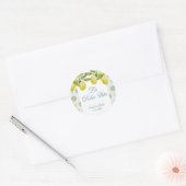 Sticker Rond La Dolce Vita Italien Citron Mariage (Enveloppe)