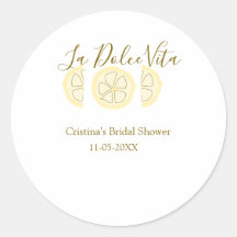 La Dolce Vita jaune lemon enterrement de vie de je