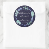 Sticker Rond la douche nuptiale favorise le bleu marine (Sac)