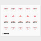 Sticker Rond La douleur ne fait pas mal (Feuille)