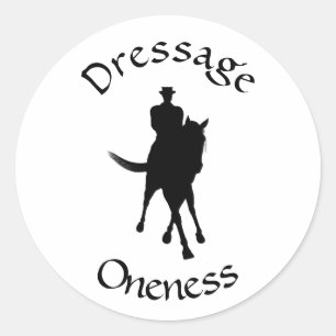 Sticker Rond La Dressage Est Une Seule