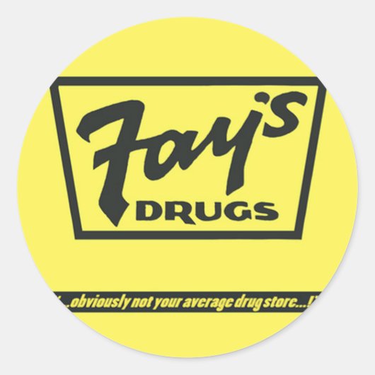 Sticker Rond La drogue de Fay | l'Immortel sac jaune (Devant)