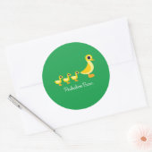 Sticker Rond La famille du canard (Enveloppe)