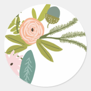 Sticker Rond La faune et la flore