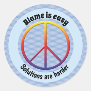 Sticker Rond La faute est facile