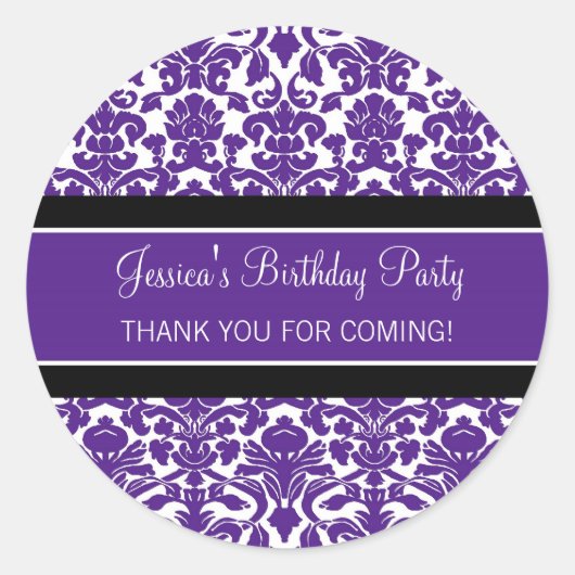 Sticker Rond La faveur nommée faite sur commande de Merci (Devant)