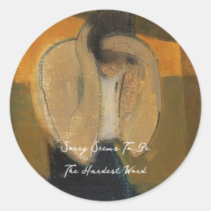 Sticker Rond La femme Gipsy, Helene Schjerfbeck