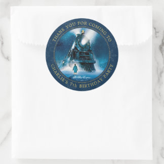 Sticker Rond La fête du pyjama d'Express polaire - Merci