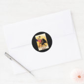 Sticker Rond La Fiesta De Toros En Espagne (Enveloppe)