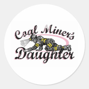 Sticker Rond la fille du mineur