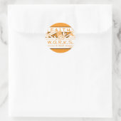 STICKER ROND LA FOI SANS TRAVAIL EST MORTE (Sac)