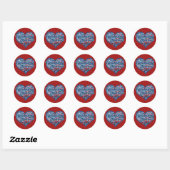 Sticker Rond La gentillesse compte coeur (Feuille)