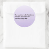 Sticker Rond La gentillesse des autres (Sac)