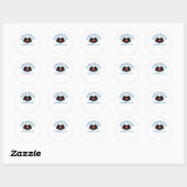 Sticker Rond La gentillesse nous connecte classique (Feuille)