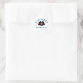 Sticker Rond La gentillesse nous connecte classique (Sac)