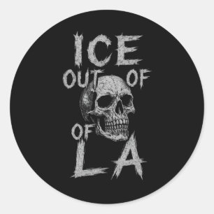 Sticker Rond La Glace De La Manifestation D'Expulsion De La Gla