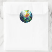 Sticker Rond La gloire descend (Sac)