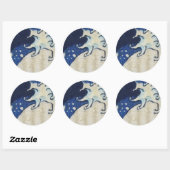 Sticker Rond La Grande Vague (Feuille)