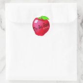 Sticker Rond La grosse pomme (Sac)