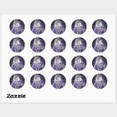 Sticker Rond La grotte de cristal (Feuille)