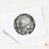 Sticker Rond La grotte enchantée (Enveloppe)