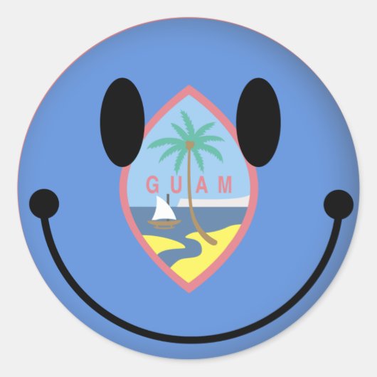 Sticker Rond La Guam (Devant)